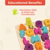 B. toys- Alpha B. Tical– Wooden Alphabet Puzzle – 26 Letter Pieces – Chunky Wooden Puzzle – Educational Toys for Toddlers, Kids – 18 Months +