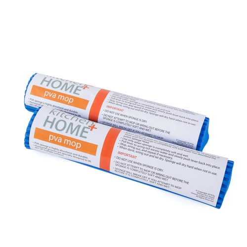 Kitchen + Home PVA Sponge Roller Mop Head Refills - 2 Pack