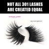 Elegant Lashes #301 The ORIGINAL Drag Queen Lash (Pack of 2) | Thick Long Black 100% Human Hair False Eyelashes for Drag Halloween SFX Burlesque Dance Rave Costume