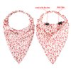 Syhood 6 Pcs Floral Elastic Hair Bandanas Boho Scarf Headband Chiffon Head Kerchief Turban with Hair Clips for Women(Retro Floral Patterns)