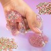 Christmas Sprinkles Fake Sprinkles, Polymer Clay Sprinkles Faux Sprinkles Xmas Clay Beads, Soft Clay Chocolate Candy Fake Christmas Sprinkles for Resin Nail Scrapbook Charm DIY Decoration(5 Styles)