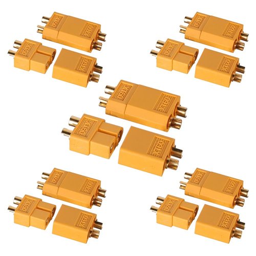 WEISHUJI 10 Pairs XT60 Connector, XT60 Male Female Bullet Connectors, XT60 Drone Connectors for RC Lipo Battery