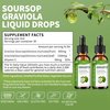 (2 Pack)Soursop Graviola Liquid Drops 2000mg, 98% Absorption Soursop Bitters Liquid for Cell Support & Regeneration, Immune Boost, Liver, Herbal Goodness, Sugar/Gluten Free, Natural Flavor, 4 Fl Oz