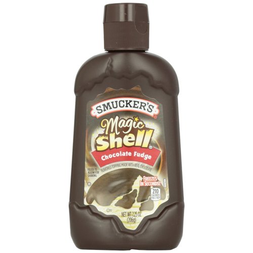 Smucker's, Magic Shell, Ice Cream Topping, Chocolate Fudge, 7.25oz Bottle (Pack of 3)