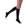 JOBST Relief Knee High Graduated Compression Socks 20-30mmHg - Comfortable Unisex Design - Open Toe, Black, Small Petite