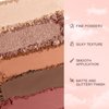 GEUUFEA Matte Nude Eyeshadow Palette, Pink Brown Eye Shadow Powder Palette, Blendable Eyeshadow Shade for a Sweet Everyday Makeup Look