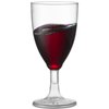 JoyServe Bulk 7 oz Plastic Disposable Wine Glasses - (Pack of 24) Clear BPA-Free Plastic Wine Glasses with Stem and Party Drinking Glass Cups for Parties, Weddings, Toasts, Food Samples, Catering
