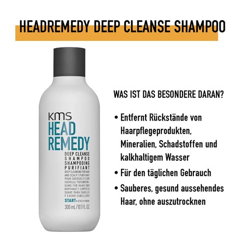 KMS HEADREMEDY Deep Cleanse Clarifying Shampoo, 10.1 oz