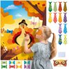 Thanksgiving Party Supplies Pin The Tie and Bow on The Turkey Thanksgiving Party Favors Activities Thanksgiving Game Gift Fall Festival Party Supplies for Kids Girls Boys