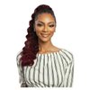 Mane Concept Human Hair Blend Ponytail Brown Sugar Wrap N Tie BSWNT07 Crimp Wave Wnt 22" (1B)
