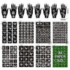 16 Sheets Henna Tattoo Stencils Kit Reusable for Women Girls and Kids,150+ PCS Tattoo Stencil,Temporary Indian Arabian Glitter Airbrush Tattoo Stencils for Face Body Paint DIY