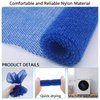 2 Piece African Exfoliating Net for Body, African Net Sponge, African Wash Net, African Shower Net, African Bath Sponge Scrubbing Rag Net Exfoliation, African Body Scrubber (Blue)