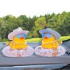 MuMyer Cowboy Duck for Cars, Rubber Duck for Car Dashboard, Cool Duck Car Ornaments Accessories with Mini Holographic Cowboy Hat Swim Tube Necklace Sunglasses and Special Prop(Ij8)