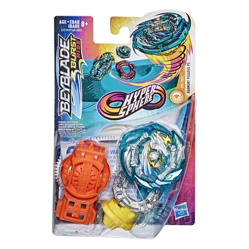 Beyblade Burst Rise Hypersphere Harmony Pegasus P5 Starter Pack - Stamina Type Battling Top Toy and Right/Left-Spin Launcher, Ages 8 and Up