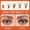 Lash Clusters DIY Lash Extensions, D Curl Individual Lashes Clusters Lashes Wispy Lash Extensions Natural Look Eyelash Clusters Mix 8-16mm(40D-0.07D-8-16mm)