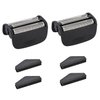 2PACK（BLACK）Replacement Head and Cutter Assembly Compatible with Remington PF7400, PF7500, and PF7600 Foil Shavers