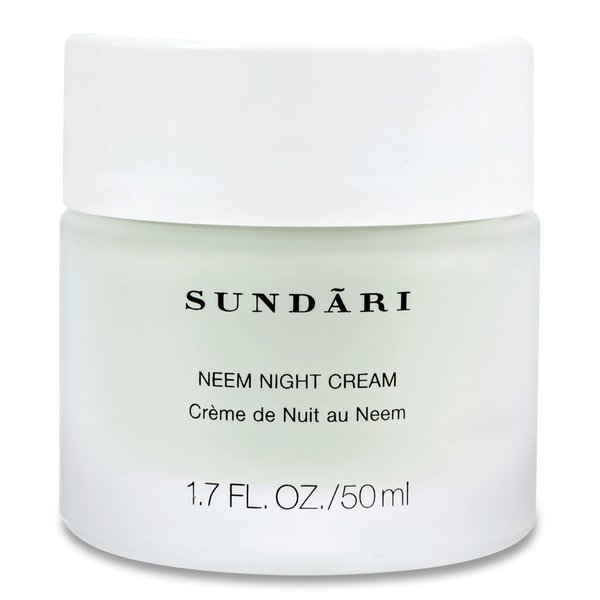 SUNDARI Neem Night Cream - 1.7 Fl Oz, Night time Moisturizer with Botanical Extracts, Wrinkle Repair & Hydration, Nourishes and Soothes Skin, Restores Natural Radiance, All Skin Types