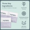 MyHalos 48 Hydrating Eyelid Wipes for Dry Eye Relief and Computer Vision Syndrome - Moisturising and Soothing Eye Wipes for Dry Eyes, Helps with Blepharitis - Gentle Formula with Tea Tree