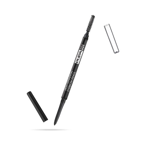 PUPA Milano High Definition Eyebrow Pencil - Easily Shape And Define Flawless Eyebrows - Fill And Volumize For Beautiful Thick Brows - Sculpt Arches With Smooth Precision - 004 Extra Dark - 0.003 Oz