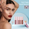 CHARMFORYOU 6Pcs Matte Liquid Lipstick Set，Long-Lasting Wear Non-Stick Cup Not Fade Waterproof Lip Gloss Set Lipstick for Women(Group A)