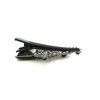 Generic Medium black metal crystal diamond shaped hair pin alligator clip