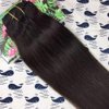 HIKYUU 18 Inch 7 Piece 85 Grams Clip in Human Hair Extensions Thick Double Weft 9A Brazilian Black Remy Hair Clip in Extensions 100% Human Hair