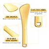 Gjinxi Metal Cosmetic Spoon 3 Pcs Mini Spoon Beauty Scoop Mask Shovel Applicator Skin Treatments Tools Reusable Tiny Shovel Gold Color Silver Spoon Fit Facial Cosmetic, Eye Cream, Body Care(Spatula)