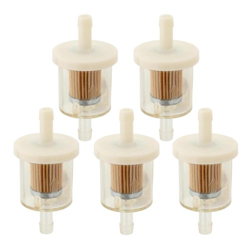 Milttor 691035 493629 Fuel Filter for Briggs & Stratton 49019-7001 7-07061 John Deere AM108356 Kohler 2505007S 2505021S Toro 71-5960 Replacement Parts （Pack of 5）