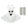 Newborn Baby Ghost Costume: Toddler Halloween Costumes Girls Ghost Romper Dress Up with Socks Infant My First Halloween Outfit Kids Cosplay October Themed Birthday Photoshoot White Ghost 12-18 Months