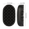 Curl Hair Silicone Brush, Melous 2024 Massage & Wash Curl Hair Brush Comb for Braiding Hair Pre Stretched Hair Extension Hair Reduce Pulling, Black