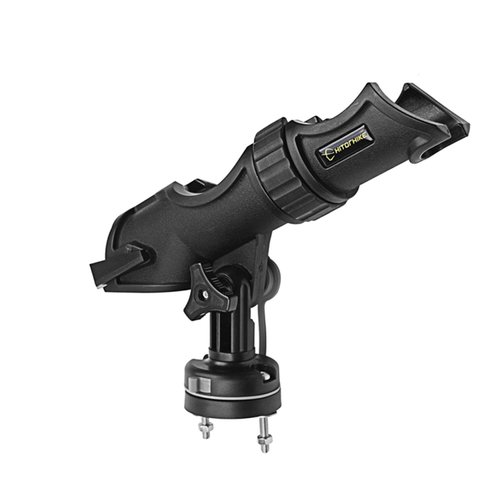 Hitorhike Fishing Rod Holder Universal Fit Kit with Mount Allows for 360-degree Adjustment Kayak Fishing Boat Rod Holder (Fishing Rold Holder x1+Basic Mount x1)