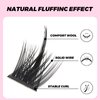 DIY Eyelash Extension Kit Individual Lashes Cluster D Curl Mix Lash Clusters with Bond and Seal and tweezers kit Lash Extensions (30D+40D)