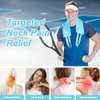 NEWGO Ice Pack for Neck Pain Relief with Strap, Neck Ice Pack for Injuries Reusable Neck Cold Pack Wrap for Sports Injuries, Swelling, Cervical Surgery Recovery - 24.8" x 4.13"- Blue
