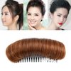Ericotry 3 Pieces Hair Bun Invisible False Hair Clip, Light Brown