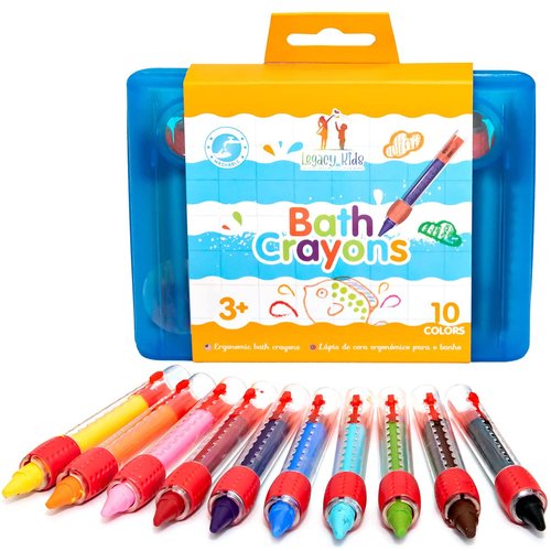 Bath Crayons For Kids Ages 4-8 | Washable Crayons | Gel Crayons For Kids Bath Toys | Toddler Crayons | Non Toxic Crayons For 1 Year Old | Bathtub Crayons for Kids Ages 2-4 | Non Twistable Crayons