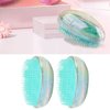 Dioche 2pcs Egg Round Shape Comb, Anti-knot Massage Comb, Wet and Dry Use Portable Scalp Massage Detangling Brush for Beauty Salon and Home