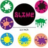 500PCS Rainbow Slime Themed Sticker -Art Sticker/Paint Sticker Party Supplies Decorations Birthday Baby Shower Party Favors