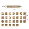 Yoption 27Pcs Metal Letter Stamps Punch Set 13mm, A-Z Alphabet Steel Stamps Tool for Leather Craft Belt Bag Hat Shoes Marking