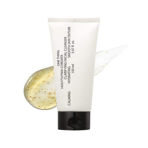 ONE THING Houttuynia Cordata Clarifying Facial Cleanser 5.07 Fl Oz | Heartleaf BHA PHA Foaming Hydrating Exfoliating Makeup Remover, Cleansing Gel Oily Acne Prone Sensitive Skin | Korean Skin Care