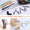 Audab Jewelry Wire Wrapping Jewelry Making Supplies Kit, Ring Sizer Measuring Tools Kit with Tools, Ring Craft Wires, Jewelry Findings for Rings Repair