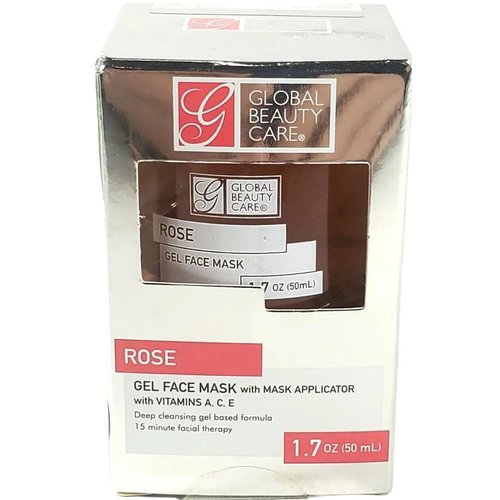 Beauty Care Rose Gel Face Mask with Mask Applicator, 1.7 oz