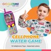 Giggle Time Cellphone Water Game (12) Pieces - Water Ring Toss Handheld Games for Kids, Water Games for Kids, 90s Games, Party Favors, Piñata Stuffer, Carnival Prize, Back to School Supplies - 4 in