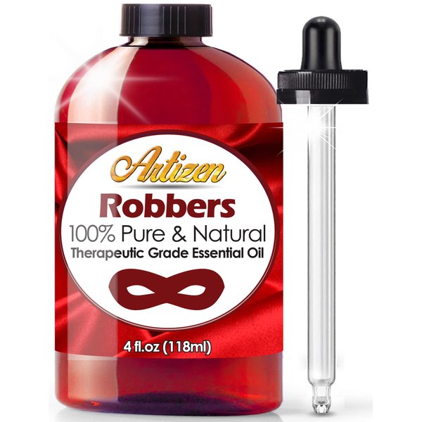 Artizen Robbers Blend Essential Oil - Therapeutic Grade for Aromatherapy, Relaxation, Skin Therapy & More Eyedropper -1 fl oz - Aromatherapy Essential Oil