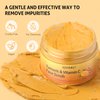Turmeric Vitamin C Face Scrub-Turmeric Exfoliating Facial Scrub,Vitamin C Scrub Microdermabrasion Facial Scrub Exfoliating Face Scrub For Remove Dead Skin, Dark Spots, Clear Pores 4.58 oz