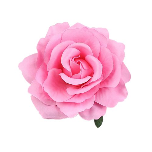 Lofruiin Women's Vintage Elegent Rose Flower Hairpin Hair Clip with Brooch for Party Travel Festivals (Pink)