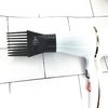 Black Universal Hair Dryer Nozzle - Plastic Hairdressing Salon Comb Attachment for Straightening and Detangling Fine, Curly Hair | Styling Tool