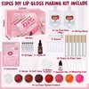 Lip Gloss Kit JCOOS Lip Gloss Making Kit, Diy Lip Gloss Making Kit Make Your Own Lip Gloss Making Supplies, Shimmery Lip Gloss Base Empty Lip Gloss Tubes Jojoba Oil, Women Teen Girl Gifts Trendy Stuff