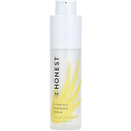 Honest Beauty Vitamin C Radiance Serum Mini with Hyaluronic Acid + Light-Reflecting Pearl | Travel Size | Dermatologist Tested + EWG Certified + Vegan & Cruelty Free | 0.33 fl. oz.