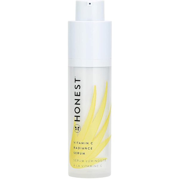 Honest Beauty Vitamin C Radiance Serum Mini with Hyaluronic Acid + Light-Reflecting Pearl | Travel Size | Dermatologist Tested + EWG Certified + Vegan & Cruelty Free | 0.33 fl. oz.