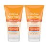 Neutrogena Oil-Free Acne Face Scrub, 2% Salicylic Acid Acne Treatment, Daily Face Wash to help Prevent Breakouts, Exfoliating Facial Cleanser for Acne-Prone Skin, Twin Pack, 2 x 4.2 fl. Oz